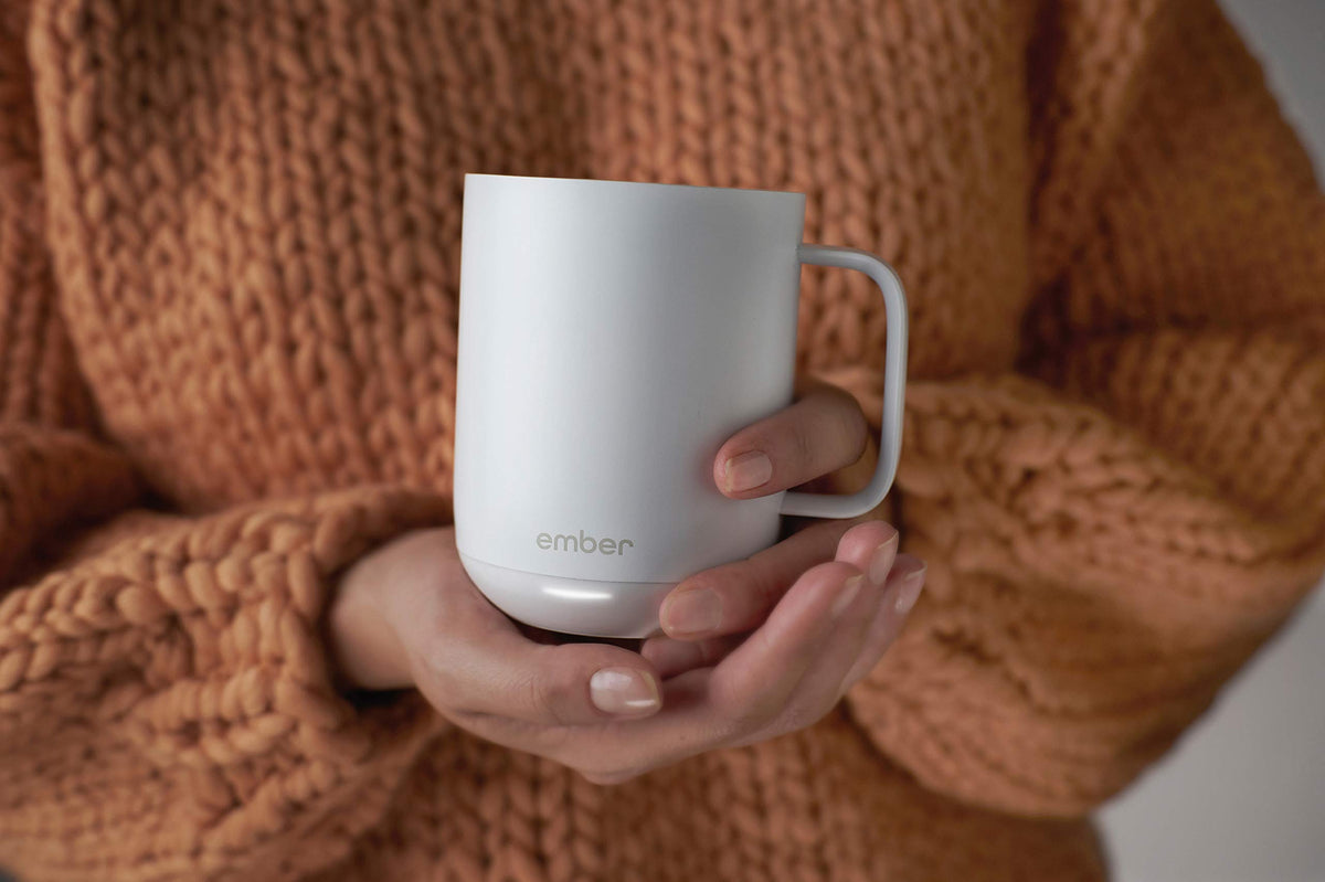 White 10 Ounce Heated Coffee Mug Z56444