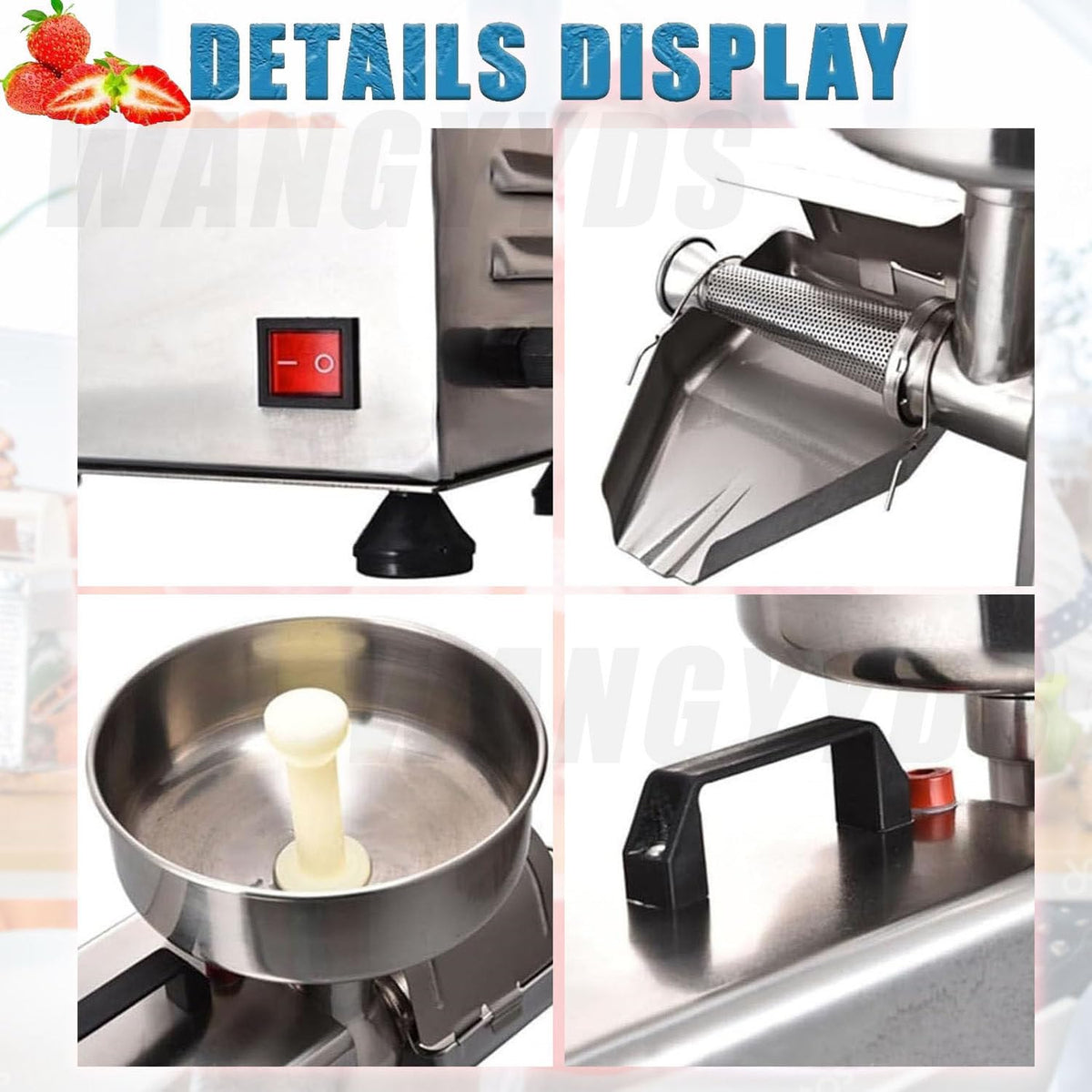 450W Stainless Steel Electric Tomato Mill A589698