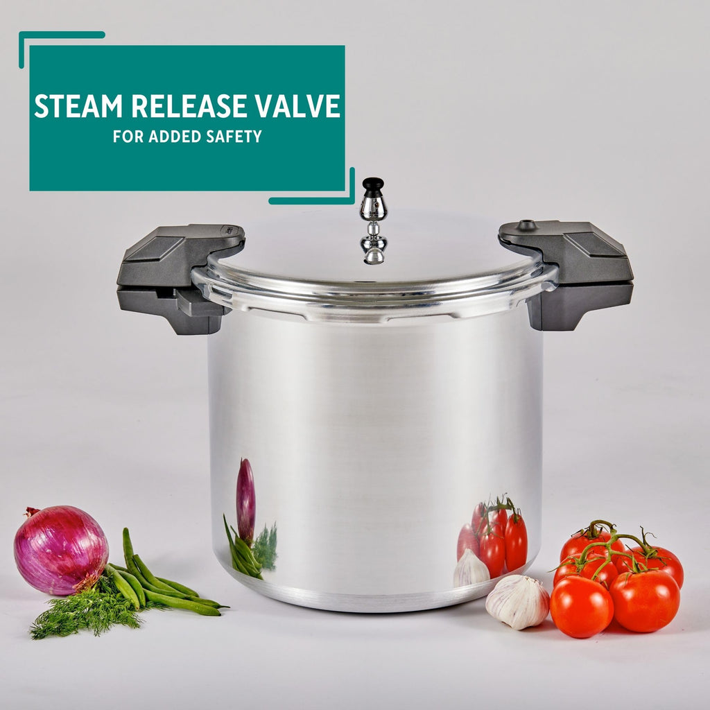 22 Qt Aluminum Pressure Canner with 3 Regulators D27608