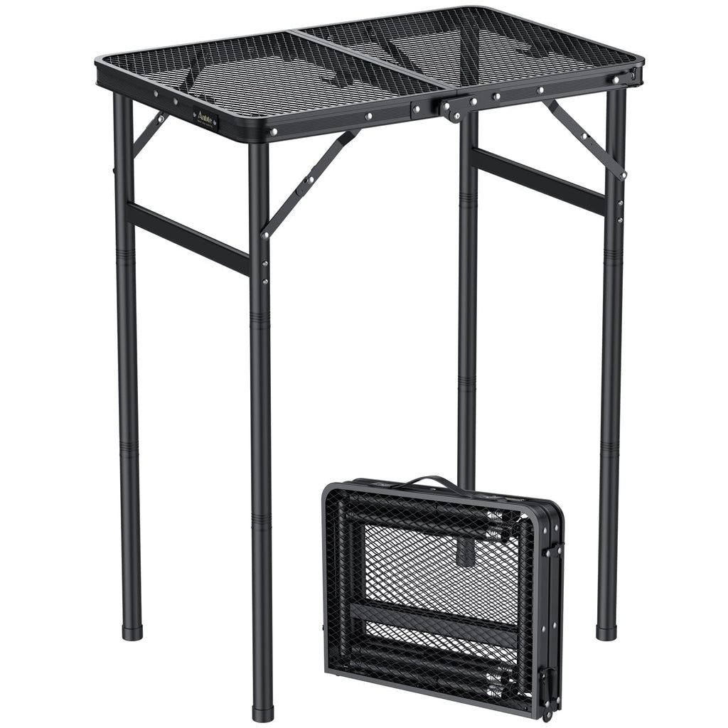 2ft Folding Camping Grill Table Black X906