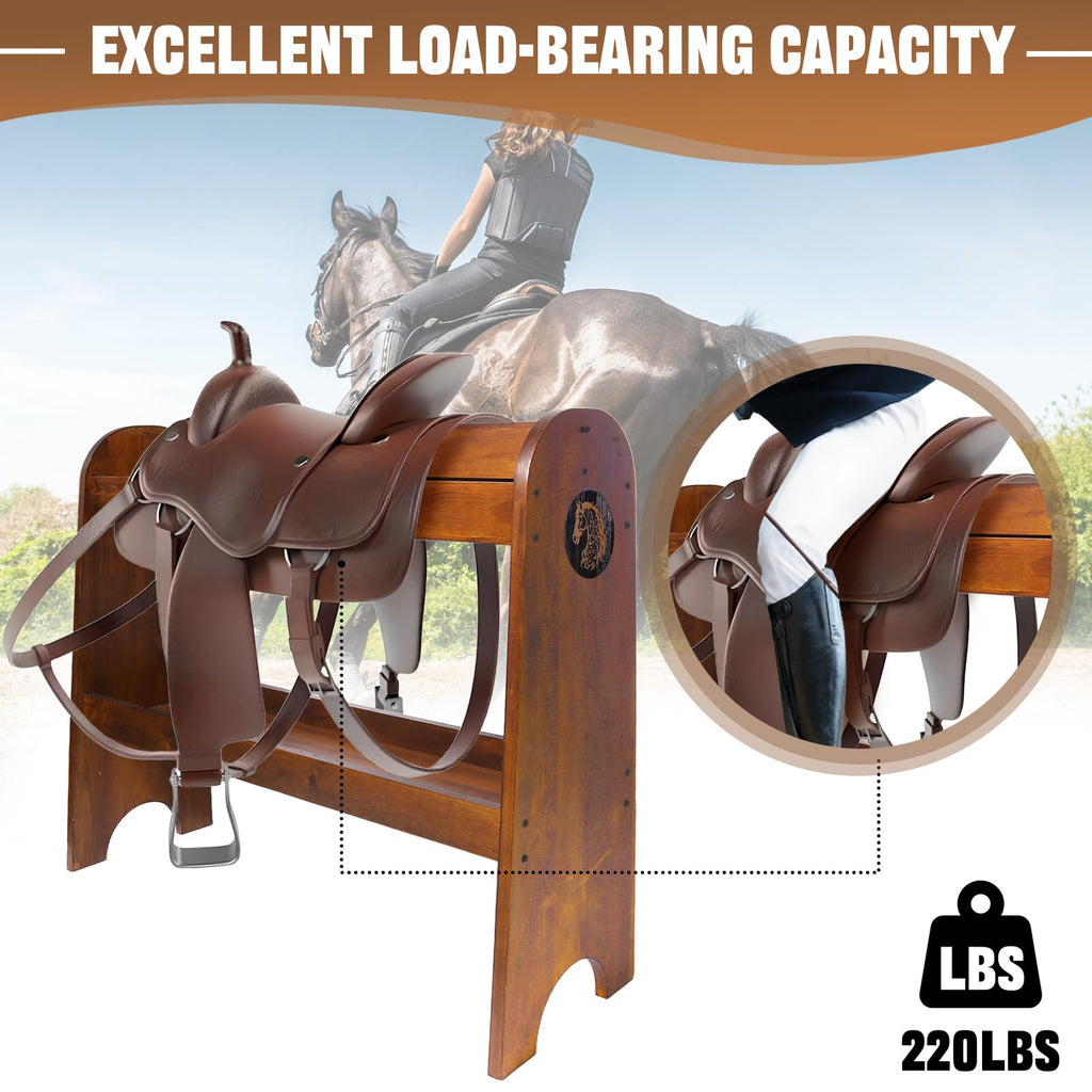 Solid Wood Saddle Rack O210