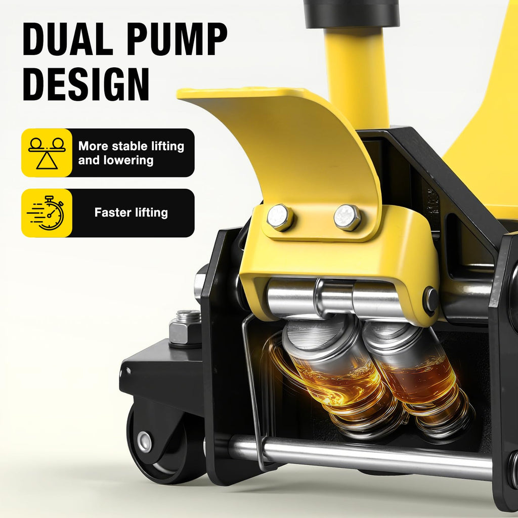 2 Ton Low Profile Hydraulic Floor Jack with Foot Pedal F926