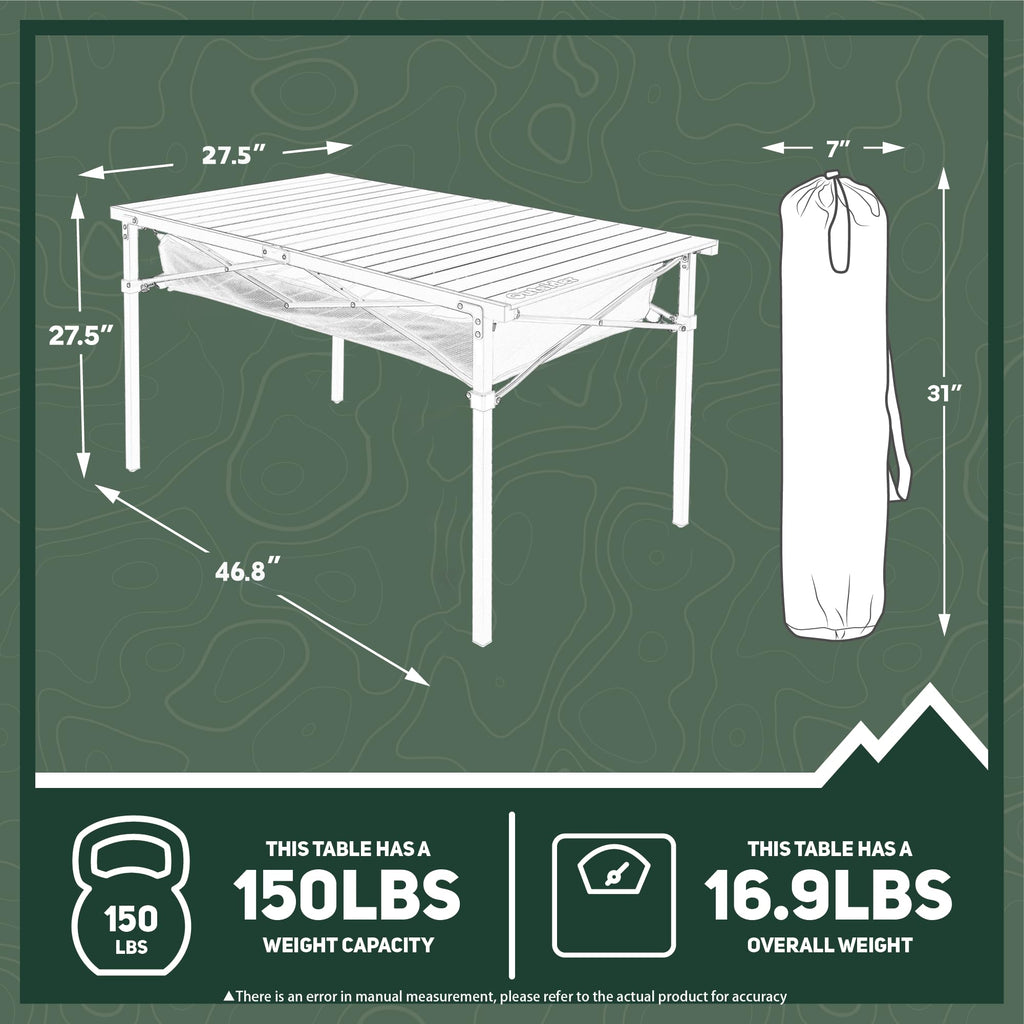 Portable Aluminum Camping Table L33869