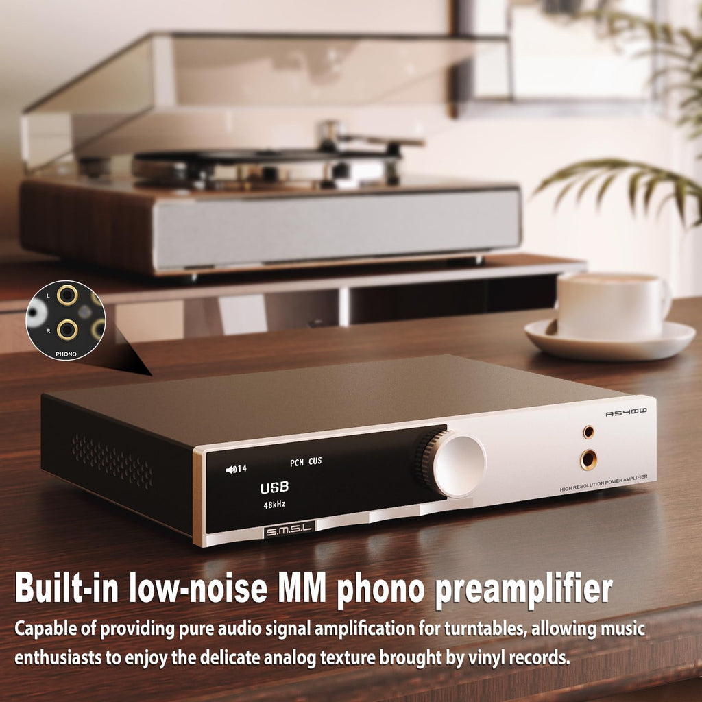 165W Power Amplifier DAC Headphone Amp Phono Preamp G86406