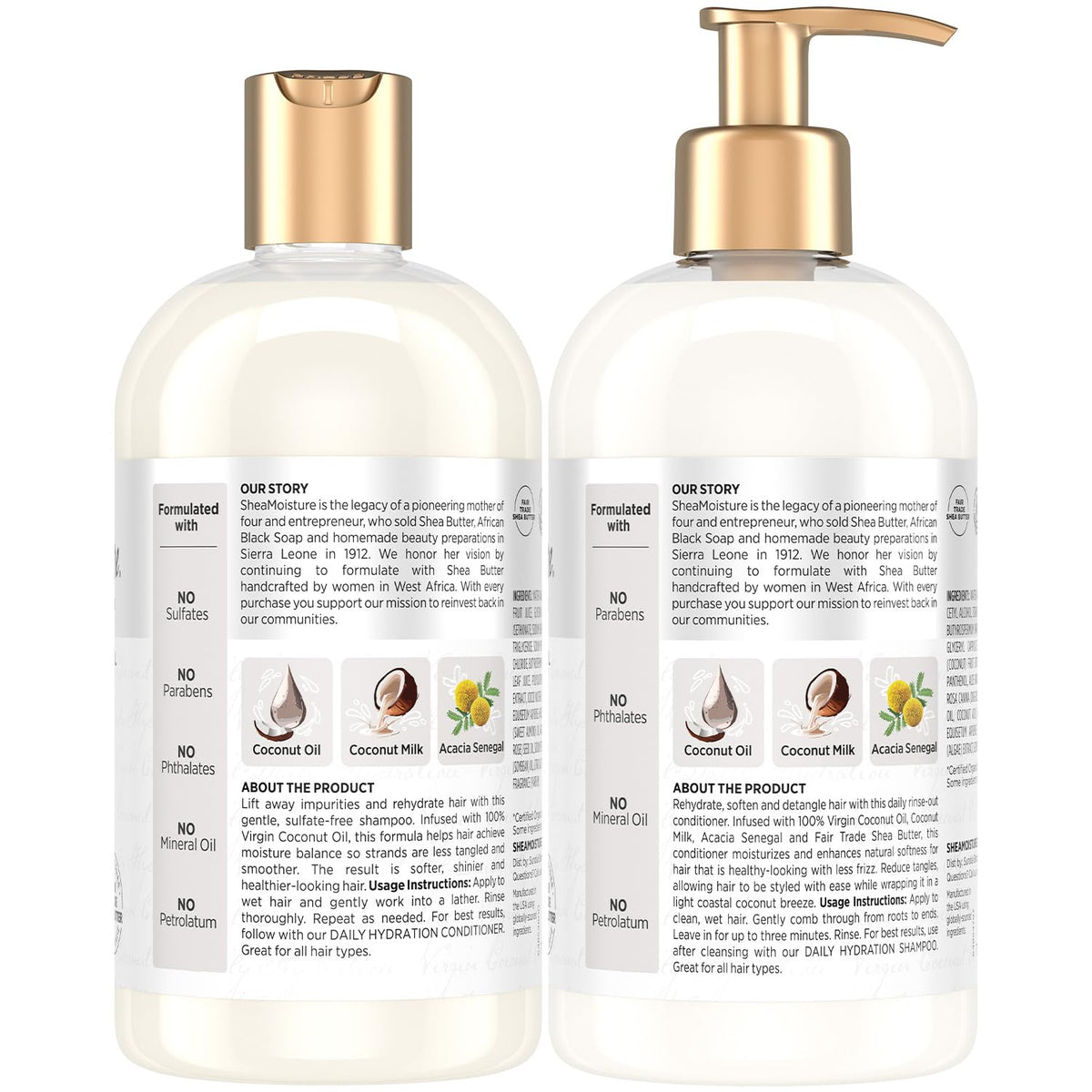 Coconut Shampoo & Conditioner Set 13 Oz G202622
