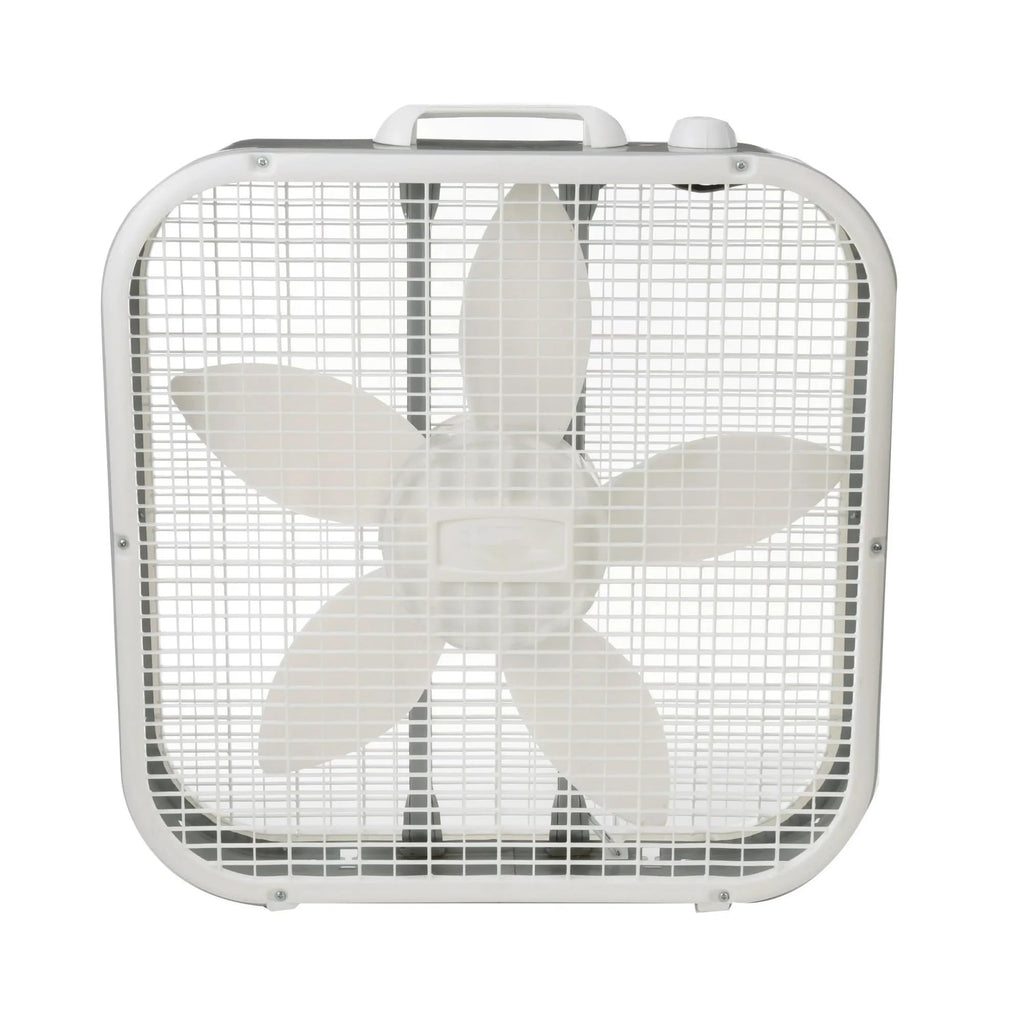 20" Classic Box Fan with 3 Speeds, White X914