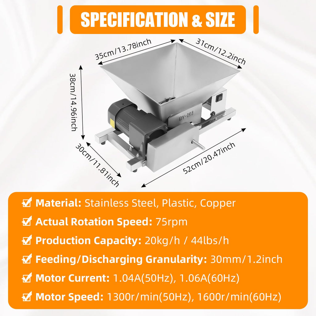 4L Stainless Steel Electric Fruit Crusher L1617