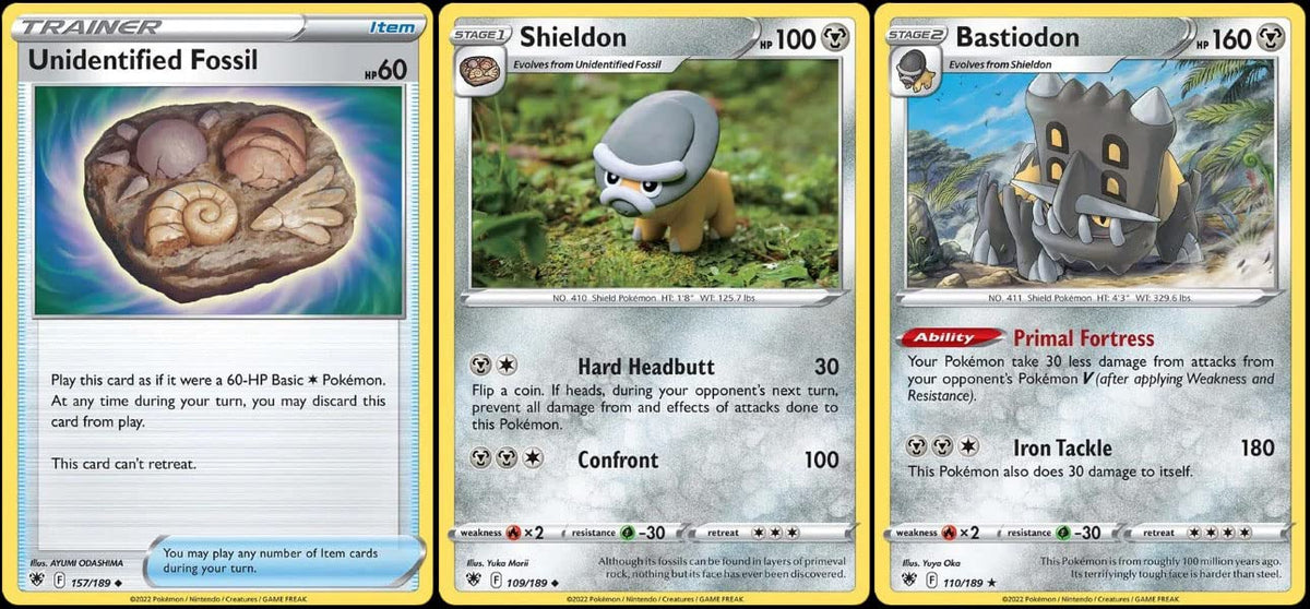 Pokemon Bastiodon Rare Evolution Card Lot 2 Cards S535952