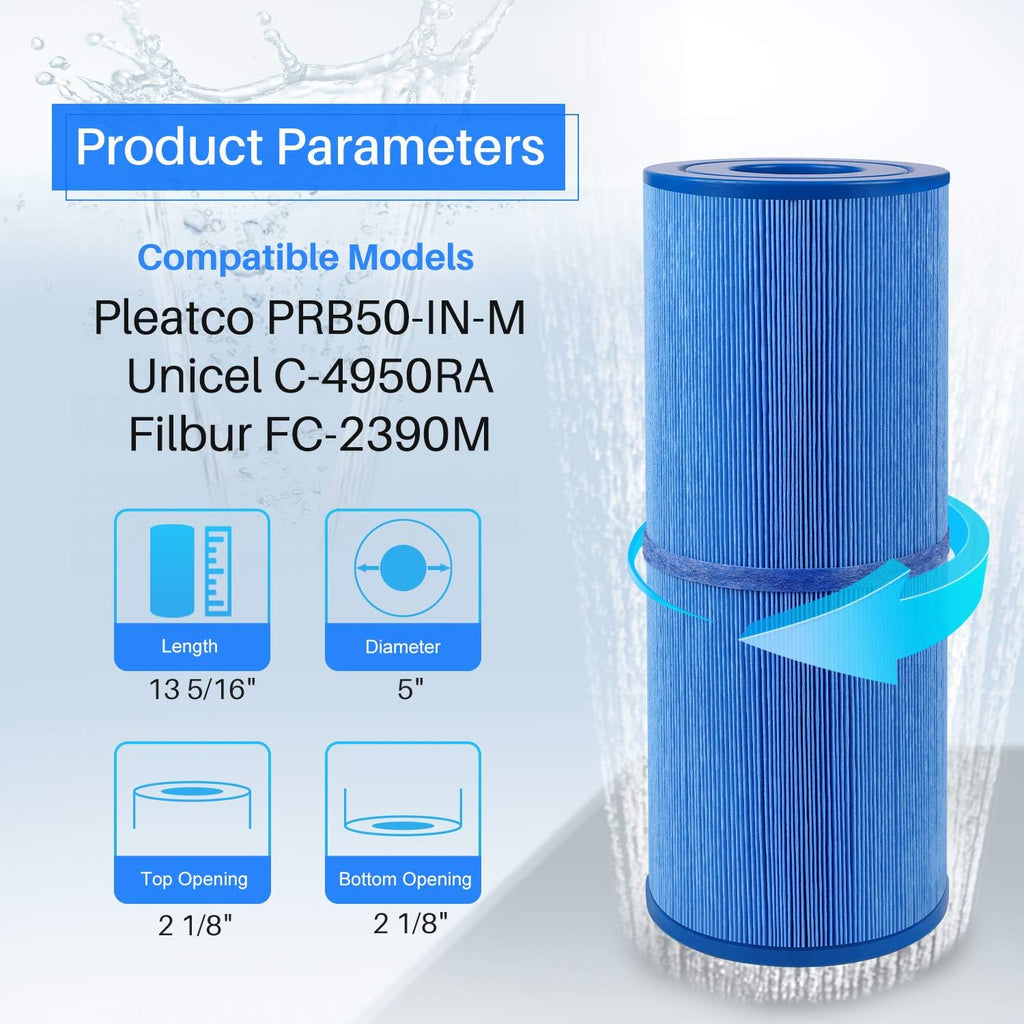 2 Pack 5X13 Hot Tub Filter S490