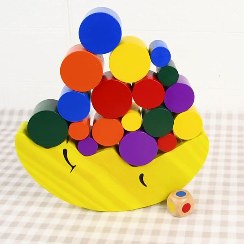 Wooden Stacking Game Building Blocks Q630