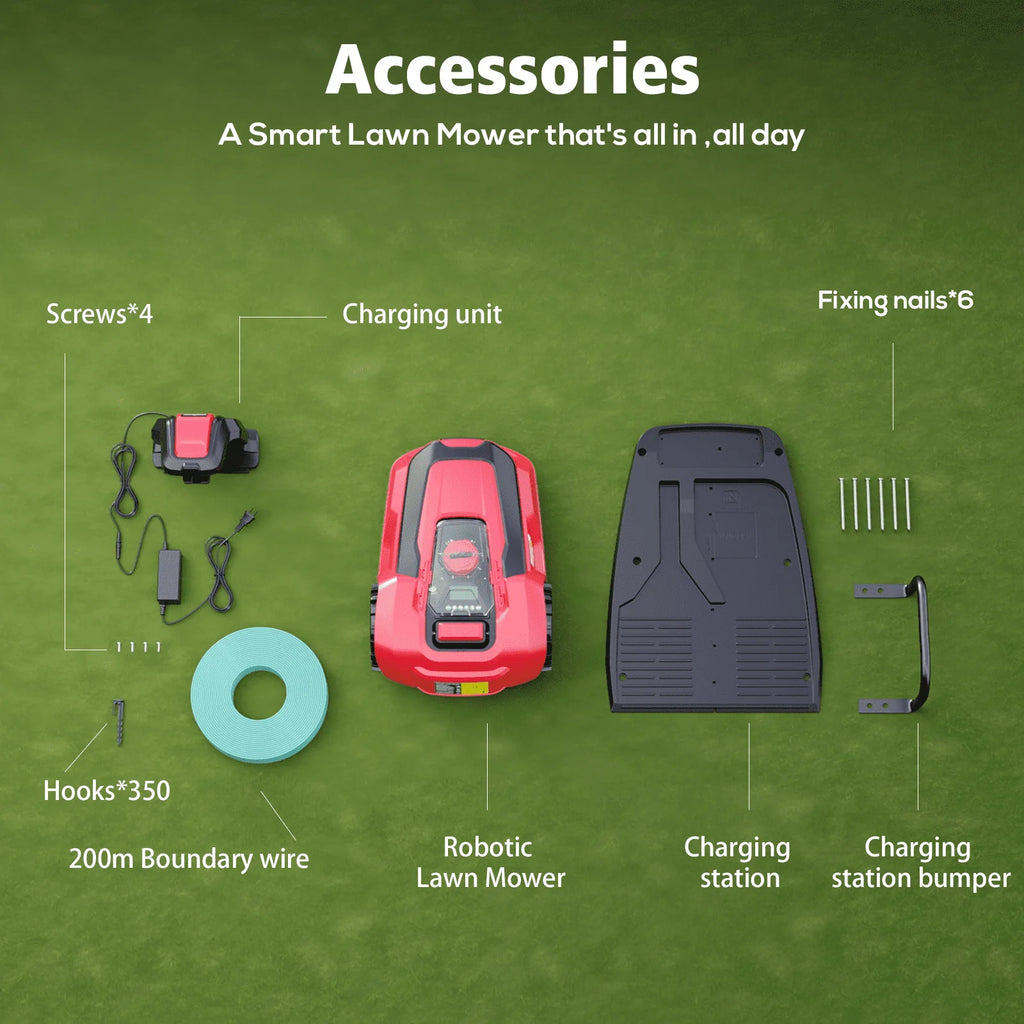 Robotic Lawn Mower with 20V Lithium-Ion Battery U293
