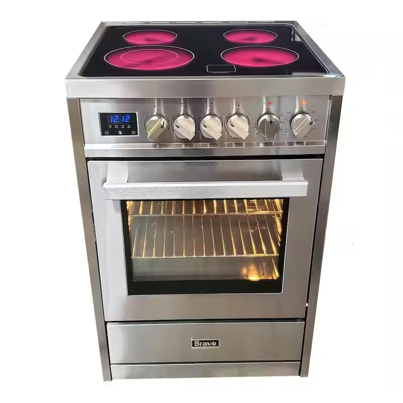 4-Element Electric Range with Convection in Stainless Steel P796369