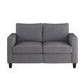 Gray Fabric Loveseat Sofa Y785