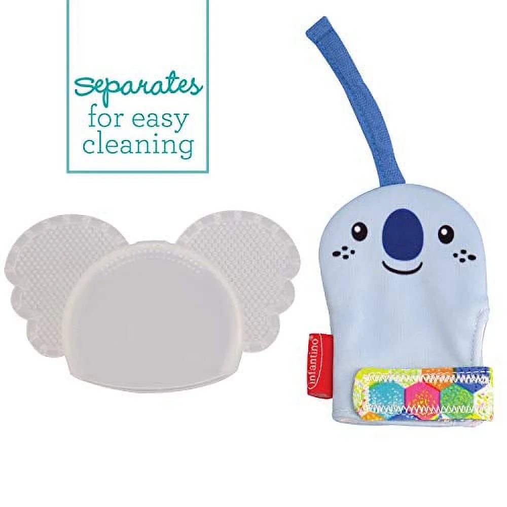 Teething Mitten with Textured Silicone Teether S106