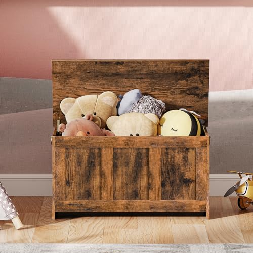 White and Walnut 39.3" Wooden Storage Bench Q9943