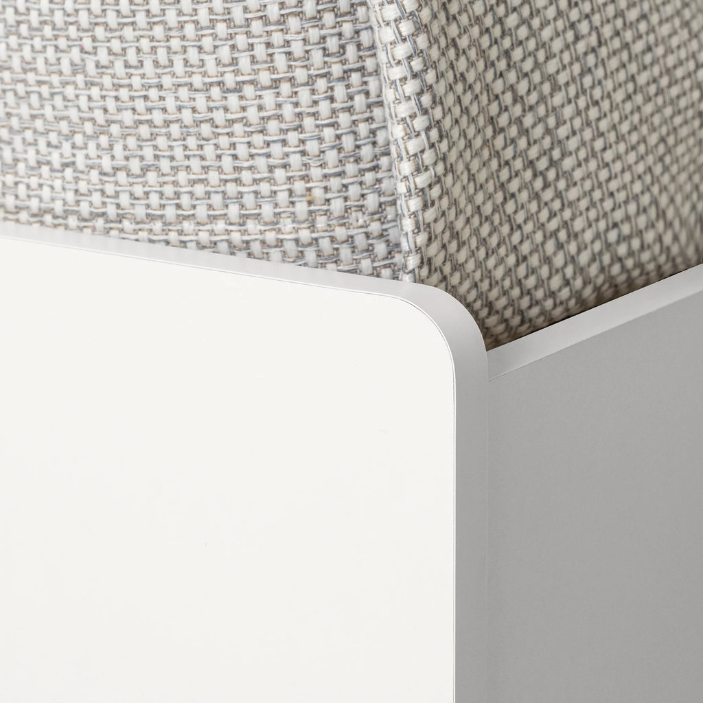 White Twin Metal Storage Bed I555