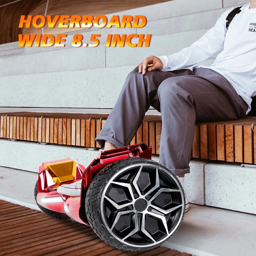 8.5" Bluetooth Hoverboard with Metal Wheels and LED Lights X194984