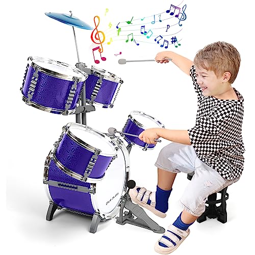 Kids Jazz Drum Set with Stool S317778