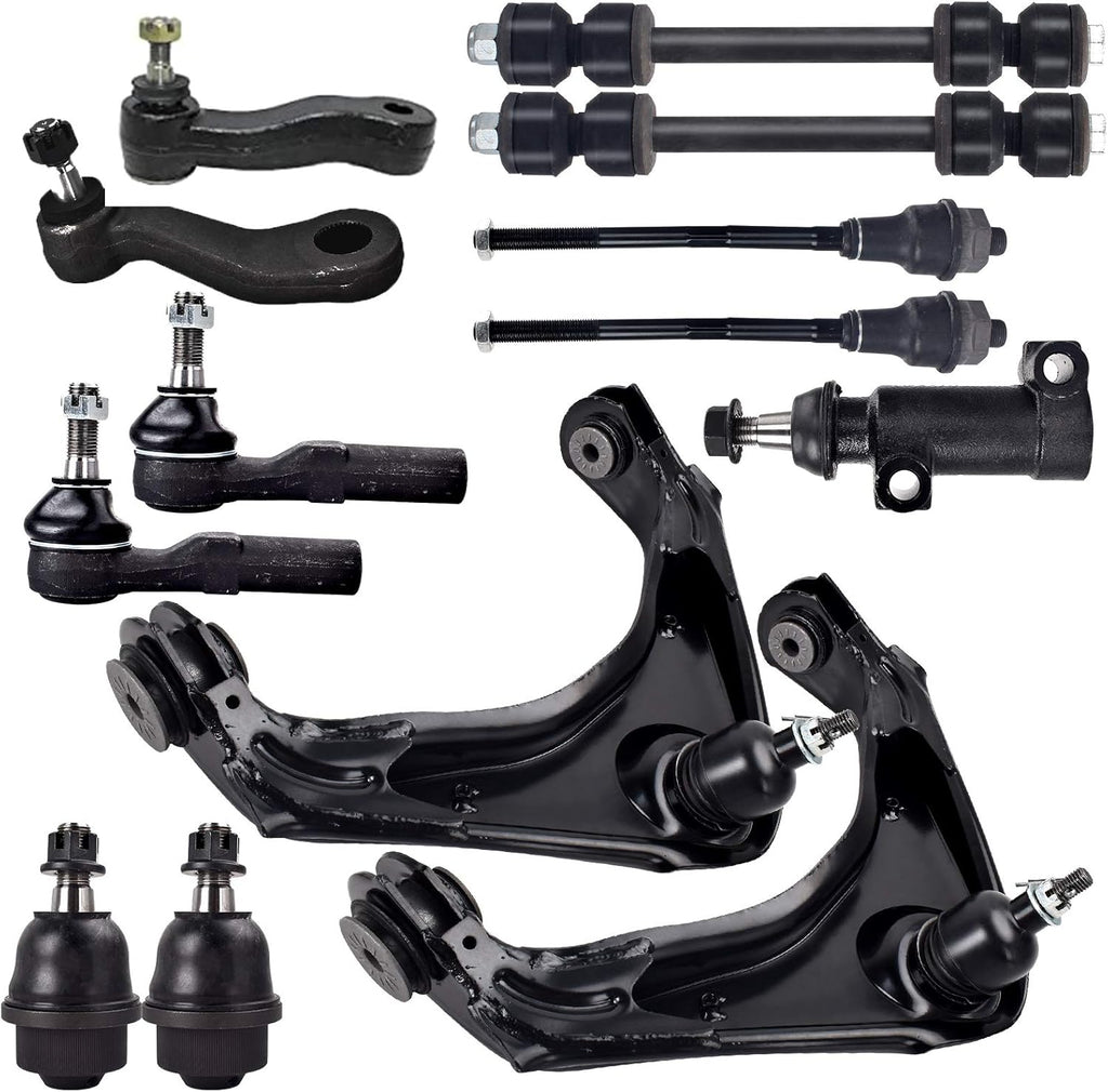 13Pcs Front Lower Upper Control Arms and Ball Joints Suspension Kit P9463