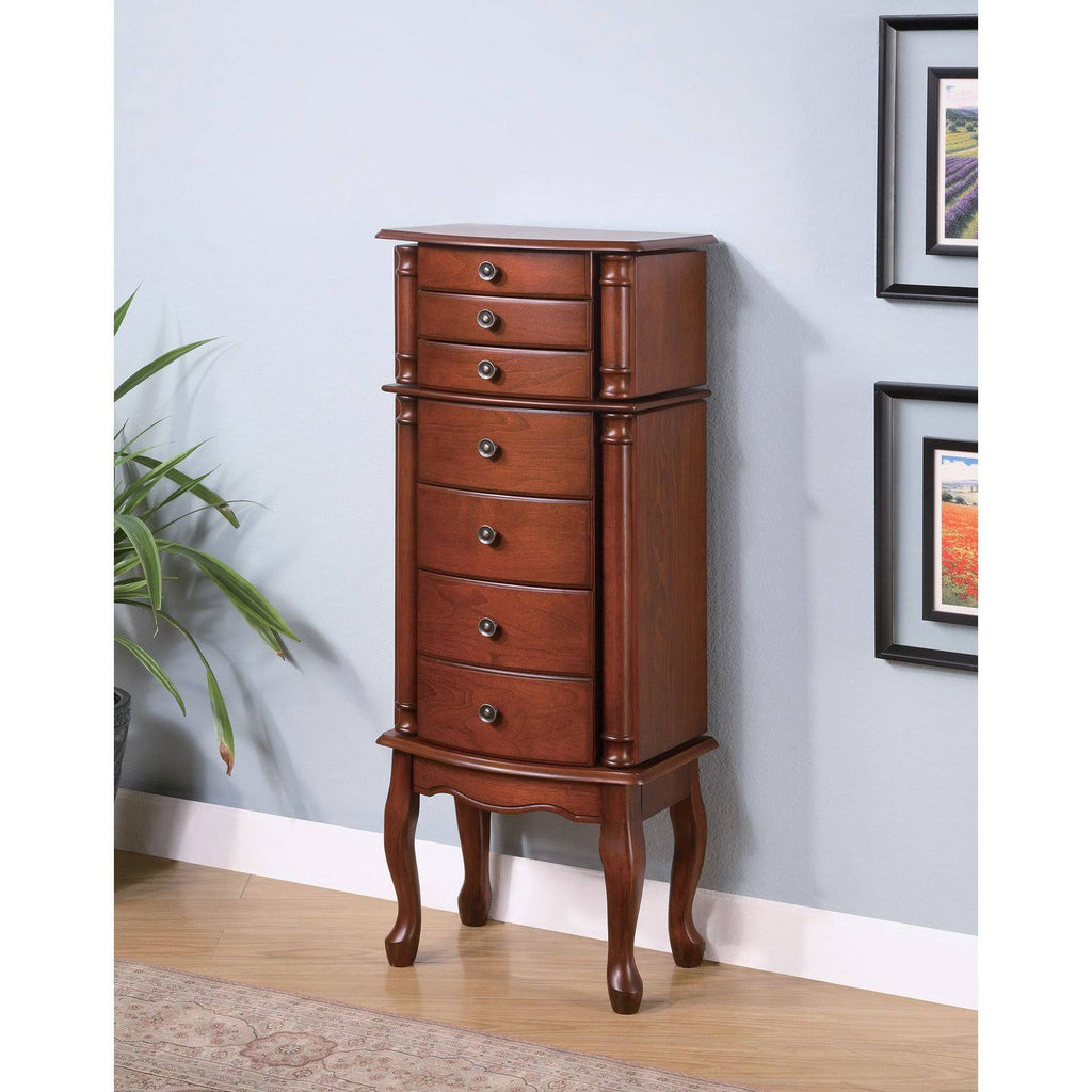 Warm Brown Jewelry Armoire C455852