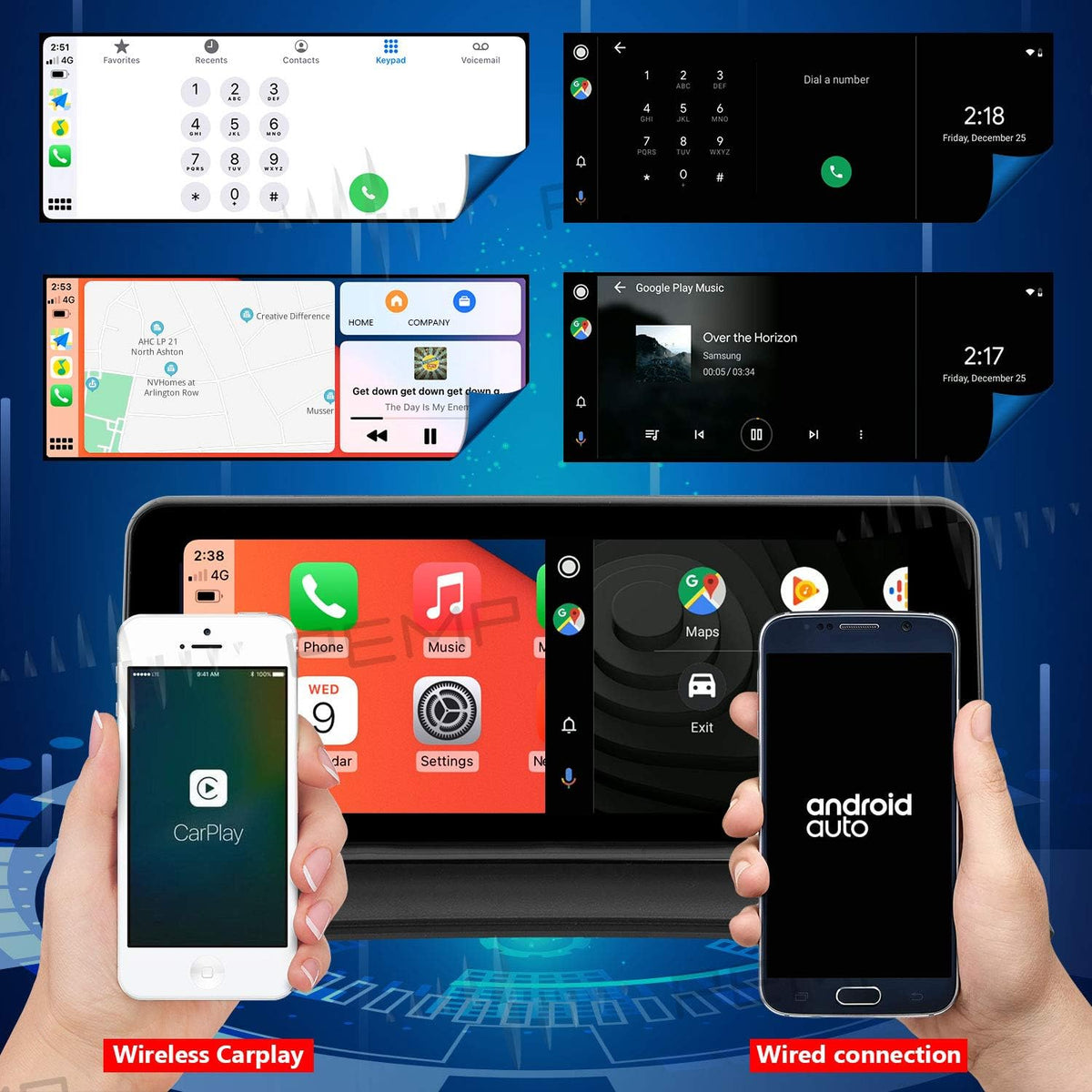 10.25 IPS Touch Screen CarPlay Android Auto for BMW X3 R2563