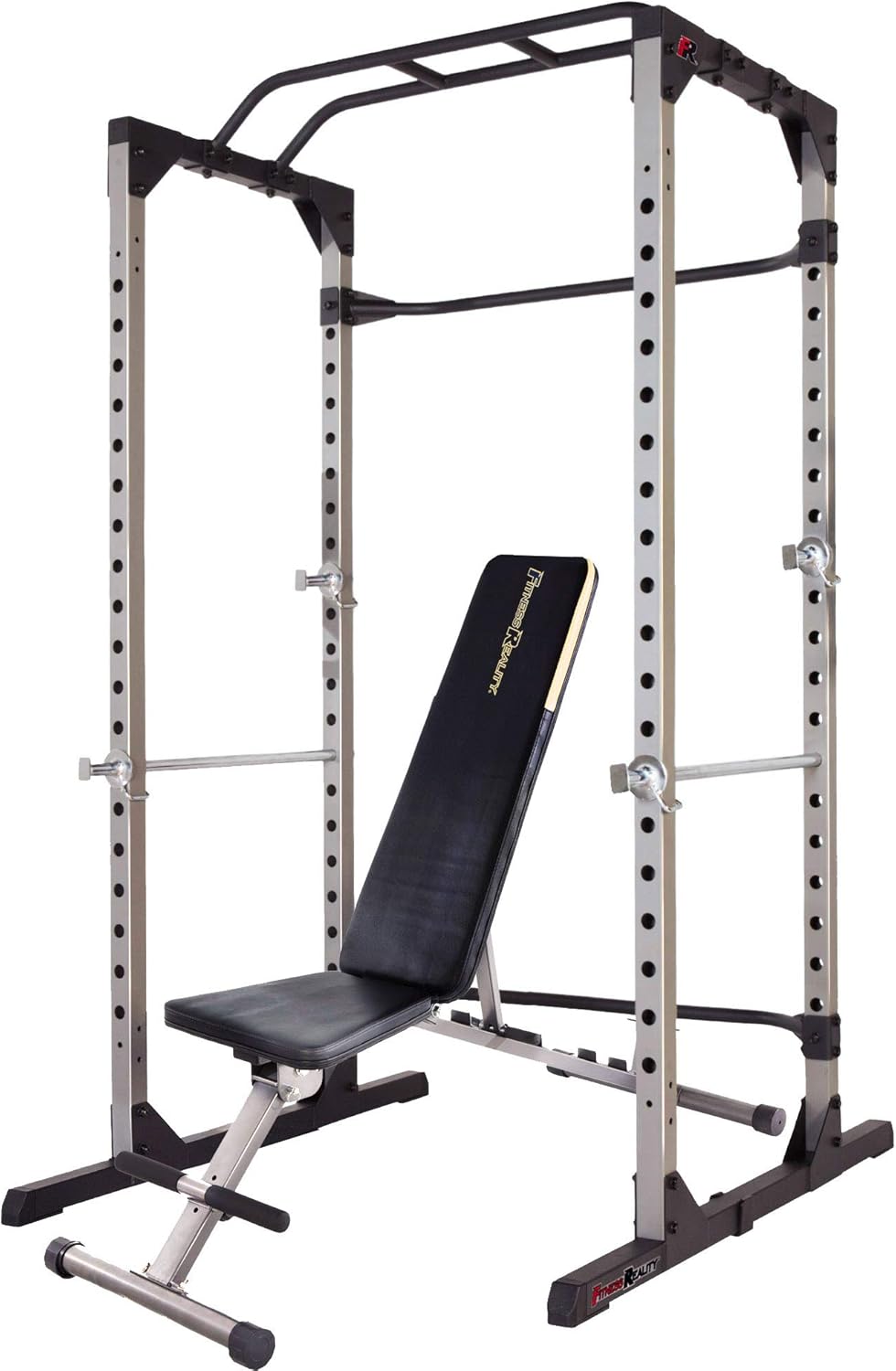Squat Rack Power Cage with Lat Pulldown and Leg Holdown Attachment L3059