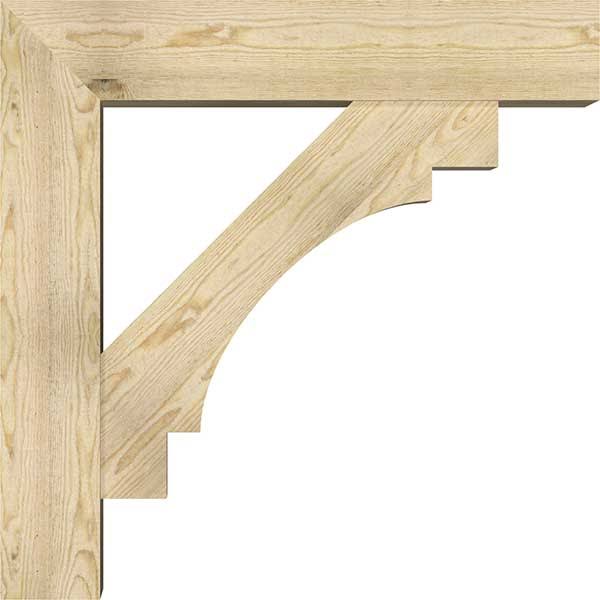 8x22W x 36x22D x 36x22H Douglas Fir Bracket with Offset Brace V123562
