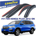 4 pcs Tape-on Rain Guards Window Deflectors D776
