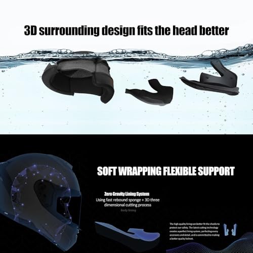 Full Face Flip up Bluetooth Motorcycle Helmet with Dual Speaker W2932