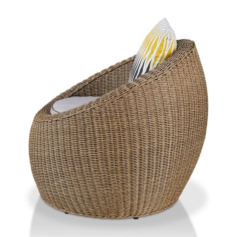 2-Piece Aluminum Patio Chair Set in Natural Brown R31011
