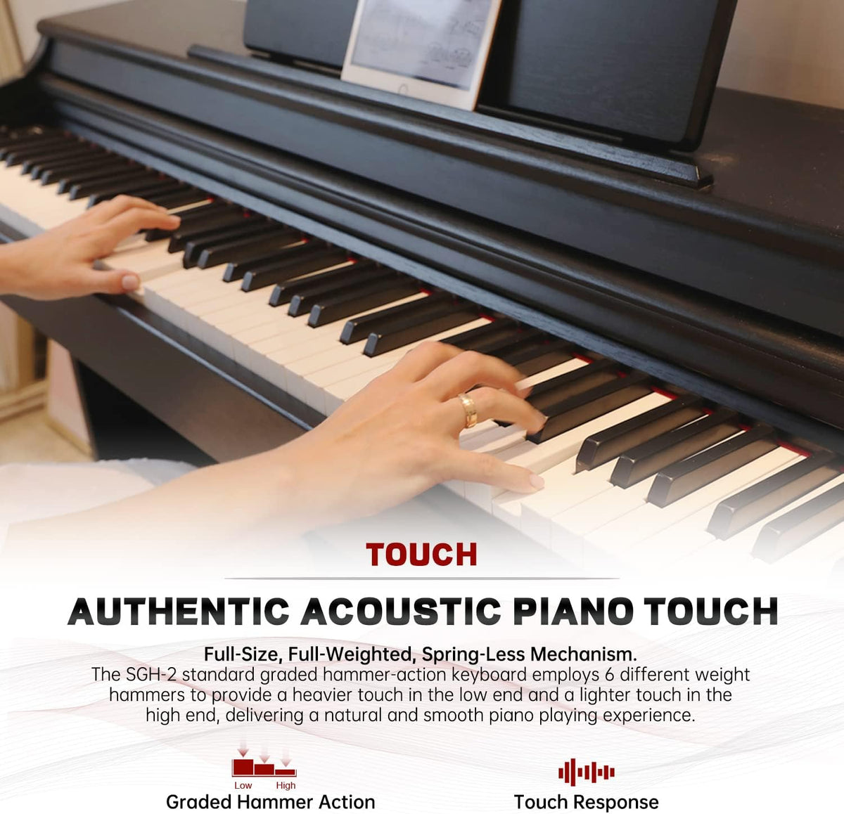 88-Key Weighted Hammer-Action Digital Piano Z10405