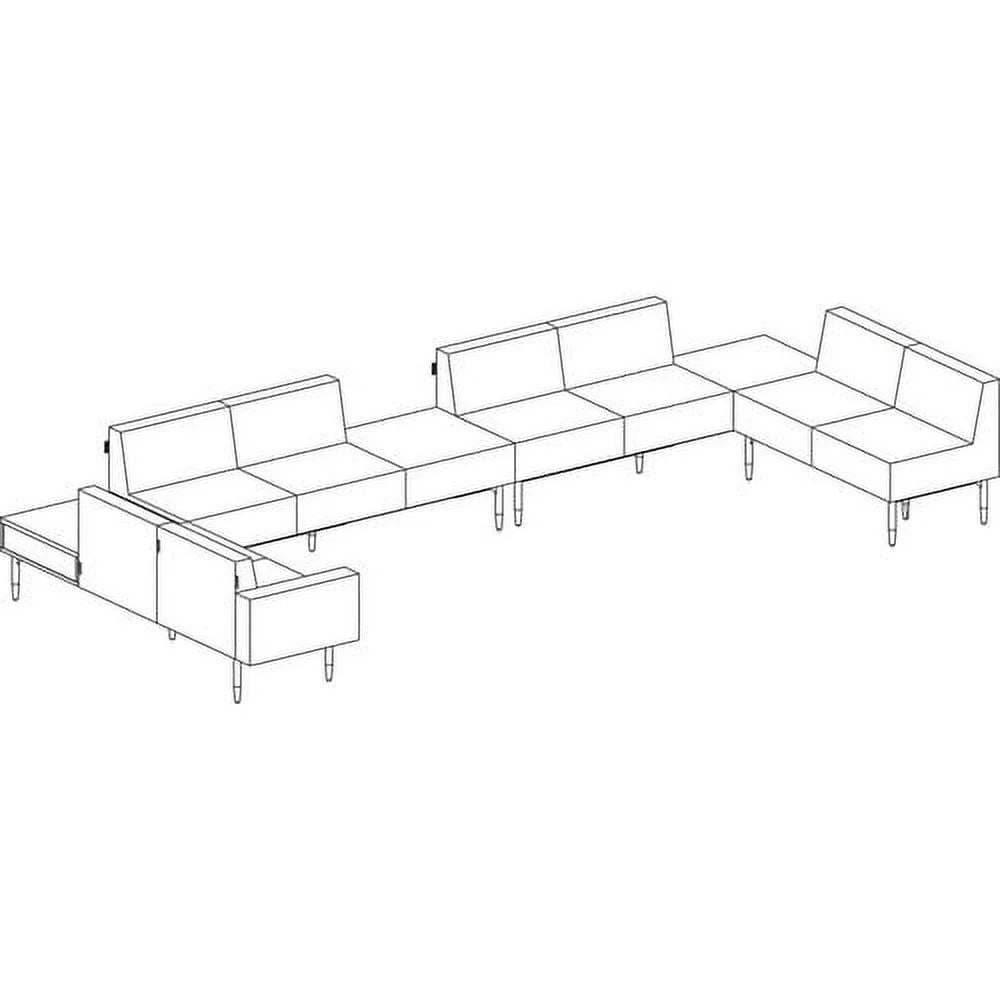 Single Seat Sofa Polyurethane Black A852