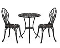 Bronze 3-Piece Cast Aluminum Round Bistro Set F30949