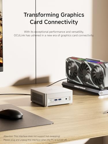 Mini PC AMD Ryzen 7 8845HS 32GB DDR5 1TB PCIe4.0 SSD Radeon 780M Graphics T3392