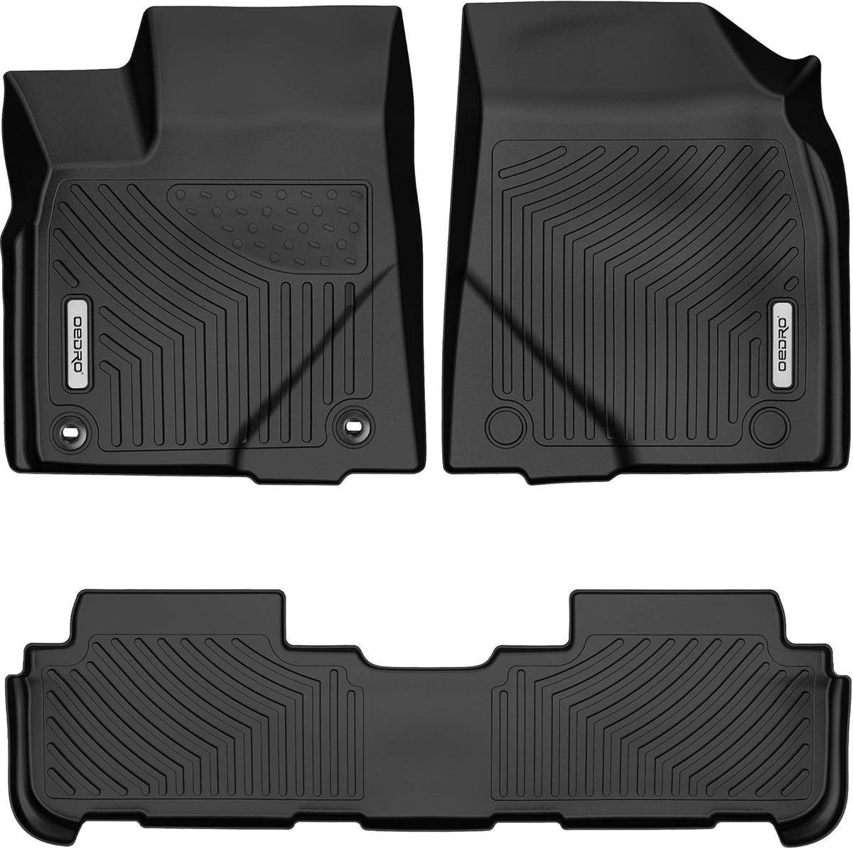 Black TPE 3 Row Car Floor Mats Y44082