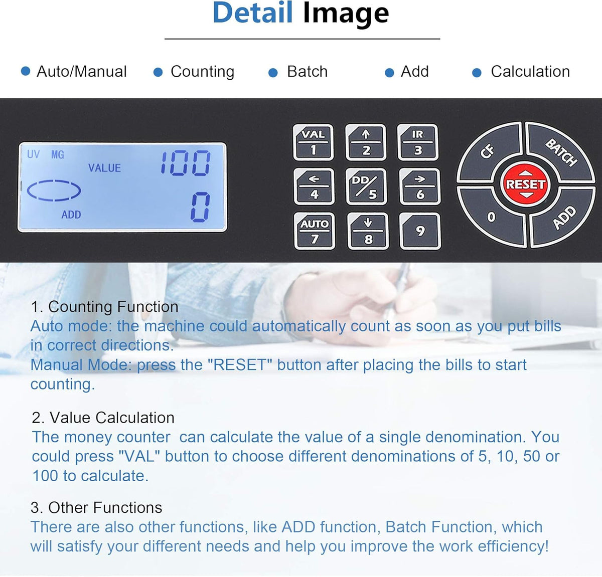 Money Counter with Counterfeit Detection J229918