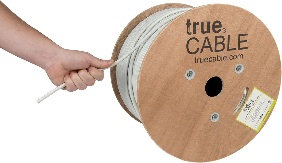 Pink 1000ft Cat6A Riser UTP Bulk Ethernet Cable X65289