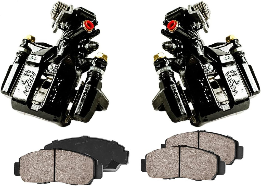 Black Powder Coated Calipers + Ceramic Brake Pads K28427