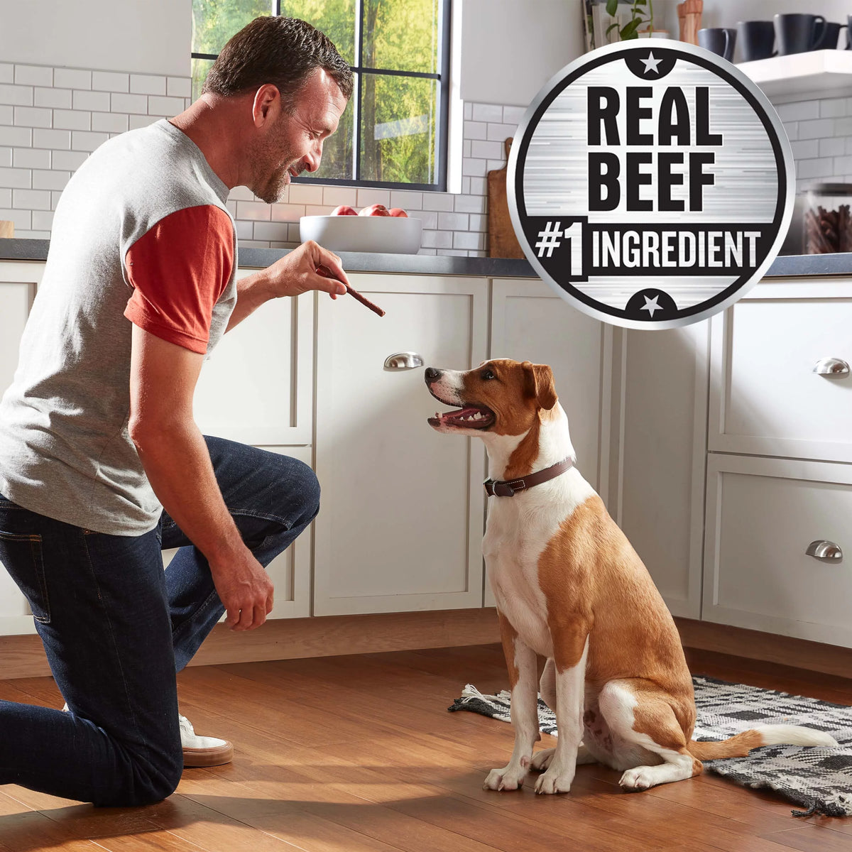 Real Beef Brisket Dog Treats 5.6oz Bag Pack of 8 U307837