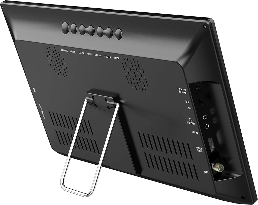 13 Portable Widescreen LED TV with USB/SD Inputs, HDMI, FM Radio, Rechargeable Battery F482