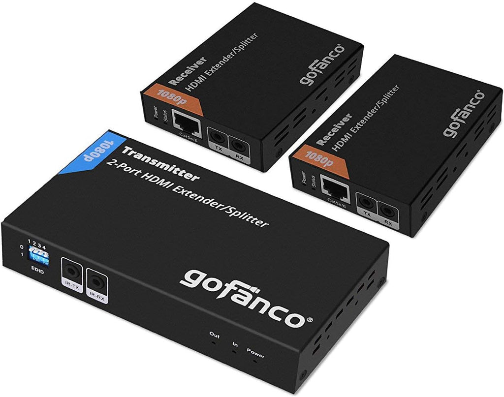 1x2 HDMI Extender Splitter Full HD 1080p Over Ethernet Cable with HDMI Loopout Z521