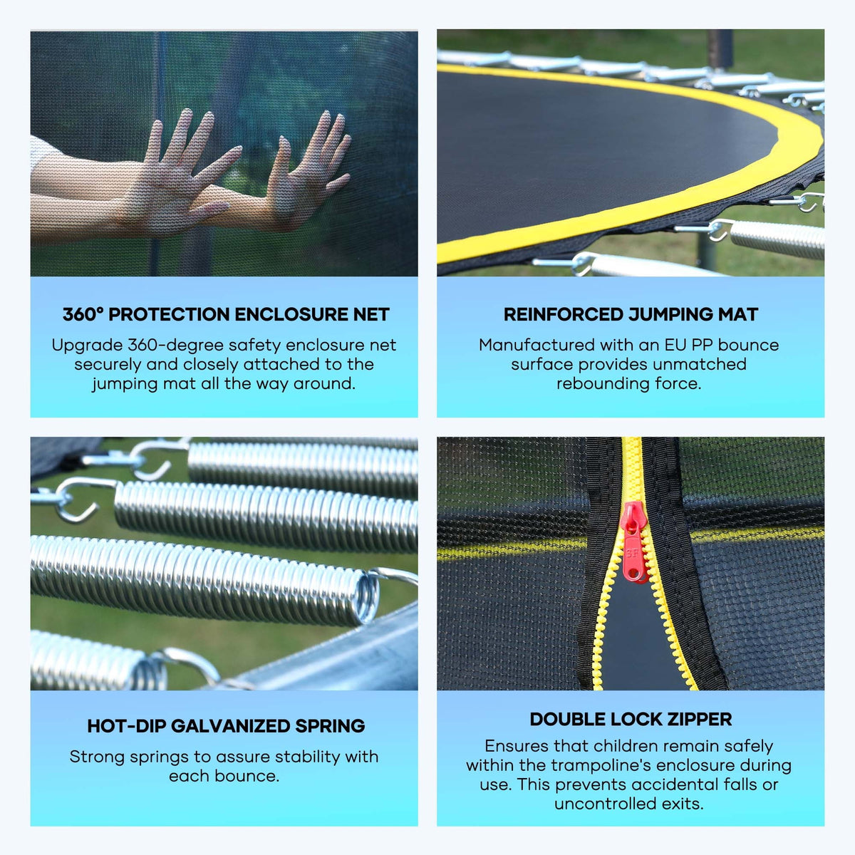 8 FT Trampoline with Ladder Safety Enclosure V3431