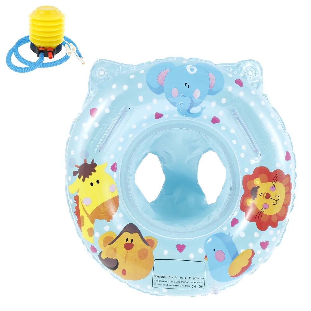 Blue Inflatable PVC Baby Swimming Pool Ring A5124