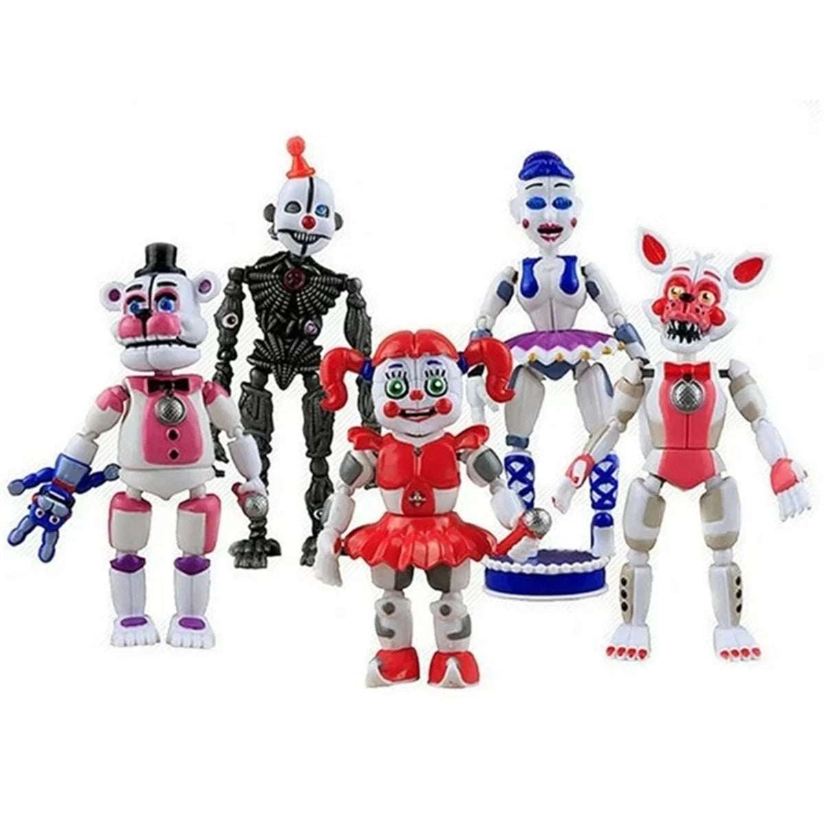 5Pcs Movable Action Figures I374522