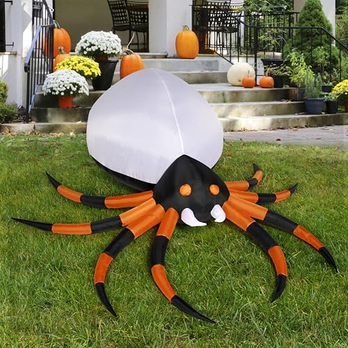 8 FT Inflatable Giant Spider Outdoor Decoration F7211