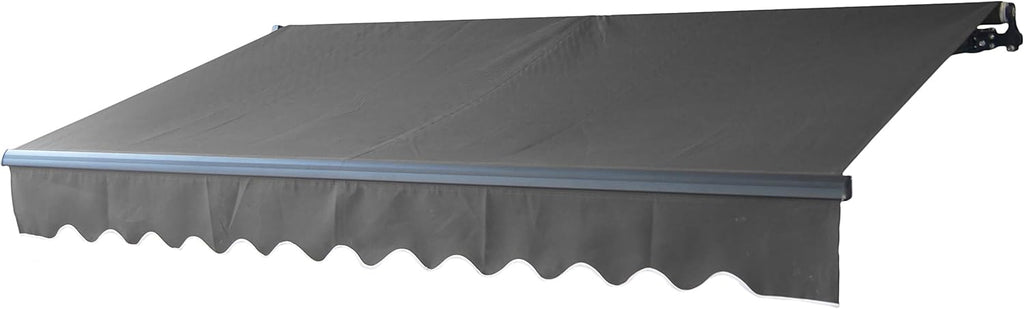 Black Retractable Patio Awning 10 x 8 Feet R336