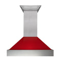 48 in. Stainless Steel Range Hood with Red Gloss Shell P977150