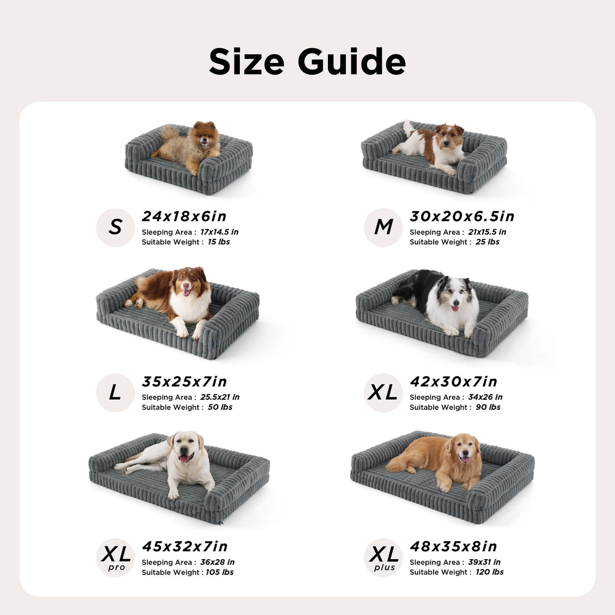 Memory Foam Orthopedic Dog Beds Large Sized Dog 35" U40100