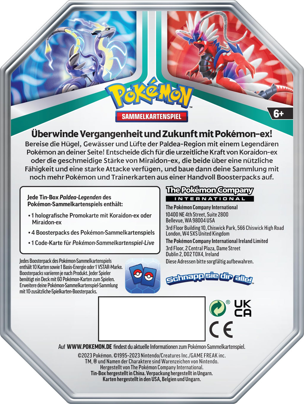 Trading Card Game Tin Box T7934