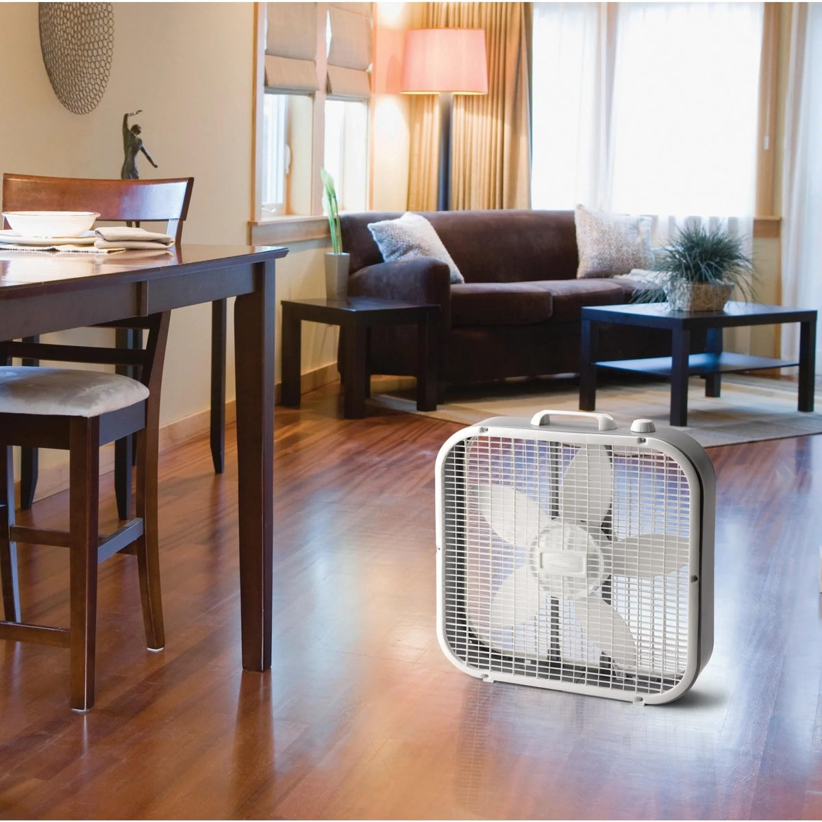 20" Classic Box Fan with 3 Speeds, White X914